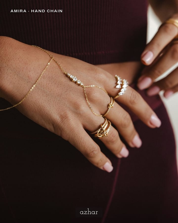 @azhar_jewels on Instagram: Amira hand chain