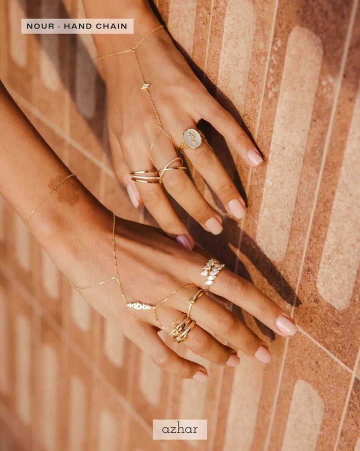 @azhar_jewels on Instagram: Nour hand chain