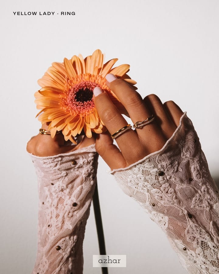 @azhar_jewels on Instagram: Yellow Lady ring